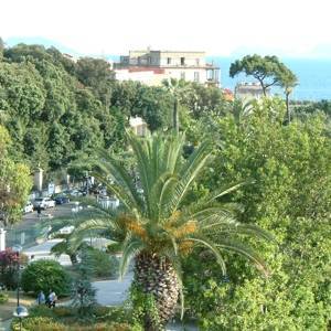 Giardini villa comunale di Chiaja dall’alto