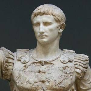 Primo piano dell’imperatore Augusto