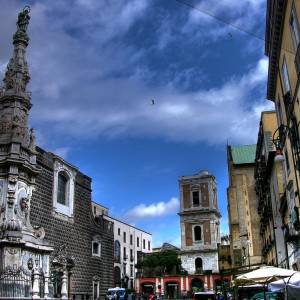Napoli, il Centro storico visto da piazza del Gesù
