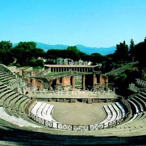 Panoramica del Teatro Grande di Pompei