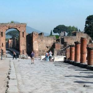 Pompei, suggestiva immagine delle rovine romane