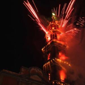 incendio campanile chiesa del carmine