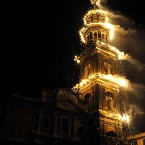 incendio campanile chiesa del carmine