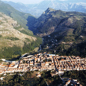 Foto aerea di Cerreto Sannita