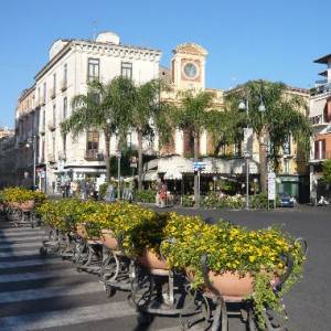 Sorrento, un’altra immagine di piazza Tasso