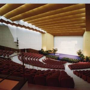 L’auditorium del Teatro Mediterraneo nella Mostra d’Oltremare di Napoli